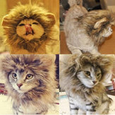 Kostum Halloween Wig Man Lion Buatan untuk Kucing dan Anjing Peliharaan L